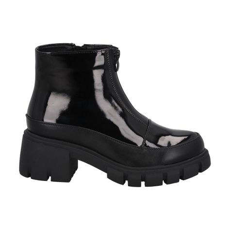 Bota Mujer Negro Lupe Police-3