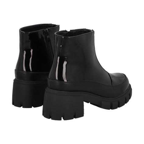 Bota Mujer Negro Lupe Police-4