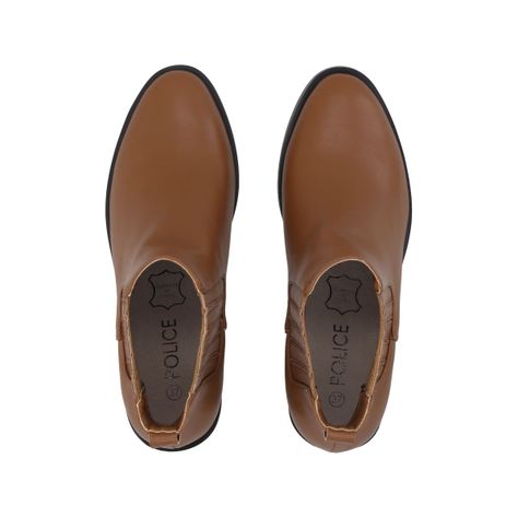 Botin Mujer Café Aura Police-1