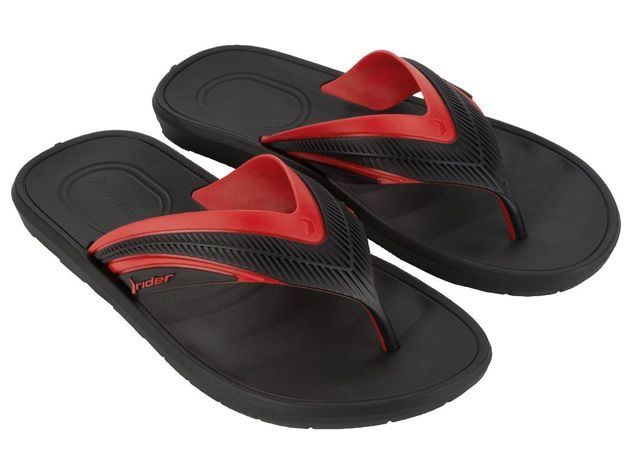 Sandalia Hombre Negro/Rojo Free Thong Rider-1