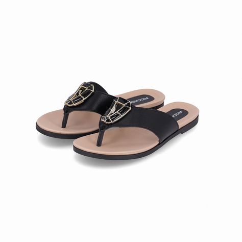 Sandalia Mujer Negro/Dorado Mari Piccadilly-0