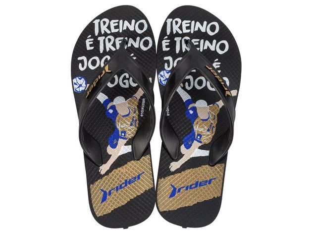 Sandalia Street Negro/Oro Rider-0