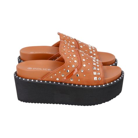 Sandalia Mujer Camel Lari Police-2