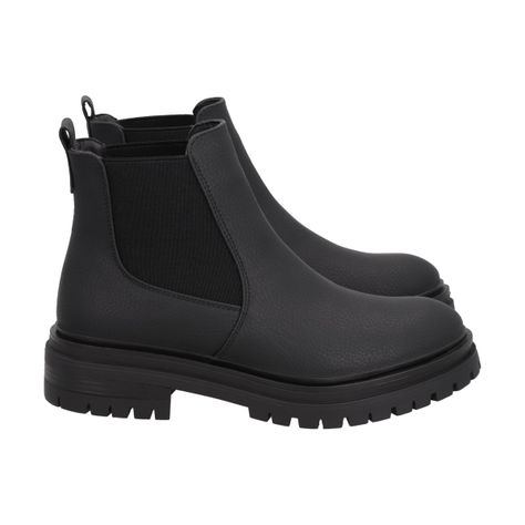 Botin Mujer Negro Urban Police-2