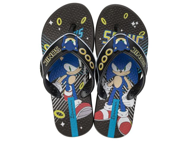 Sandalia Infantil Negro Sonic Game Ipanema-0