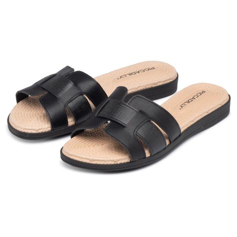 Sandalia Mujer Negro/Natural Adla Piccadilly-1