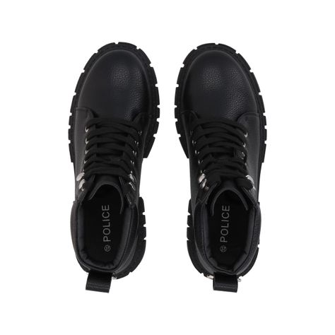 Botin Mujer Negro Rebel Police-1