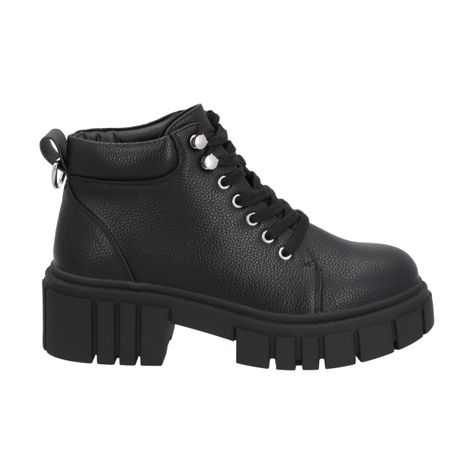 Botin Mujer Negro Rebel Police-4