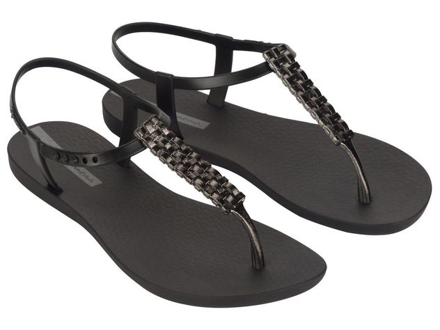 Sandalia Mujer Negro Class Modern Ipanema-1