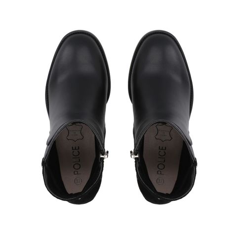 Botin Mujer Negro Noir Police-1