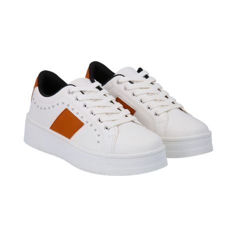 Zapatilla Mujer Blanco Maca Police-0