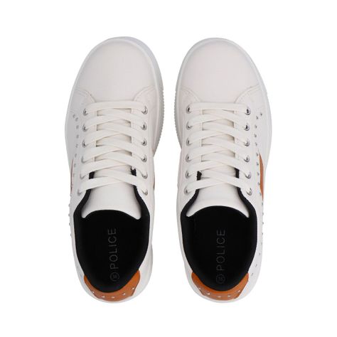 Zapatilla Mujer Blanco Maca Police-1