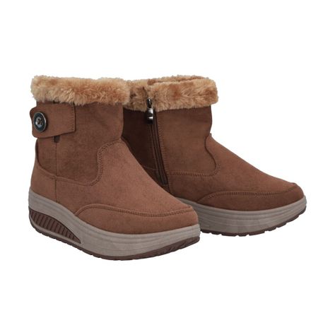 Botin Mujer Café Sole Police-1
