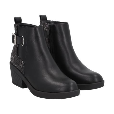 Botin Mujer Negro Harper Police-0
