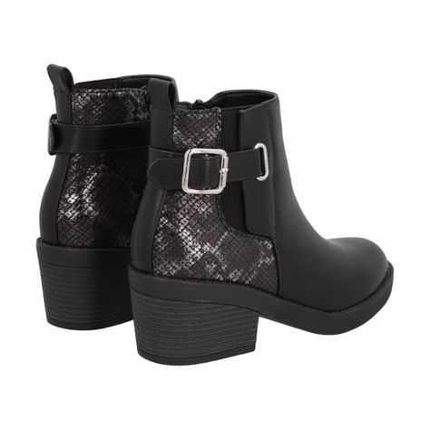 Botin Mujer Negro Harper Police-3