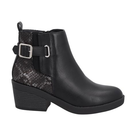 Botin Mujer Negro Harper Police-4