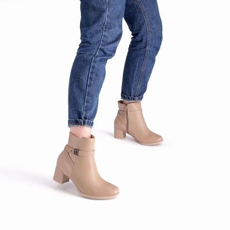 Bota Mujer Beige Denubia 69 Piccadilly-3