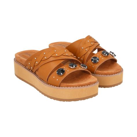 Sandalia Mujer Camel Baltik Police-1