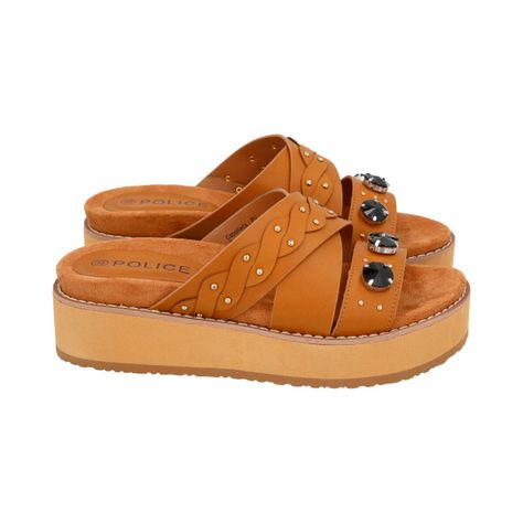 Sandalia Mujer Camel Baltik Police-2
