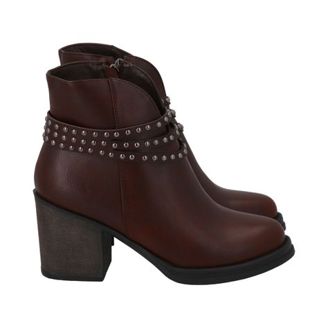 Botin Mujer Café Brush Police-2