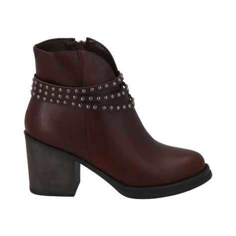 Botin Mujer Café Brush Police-3