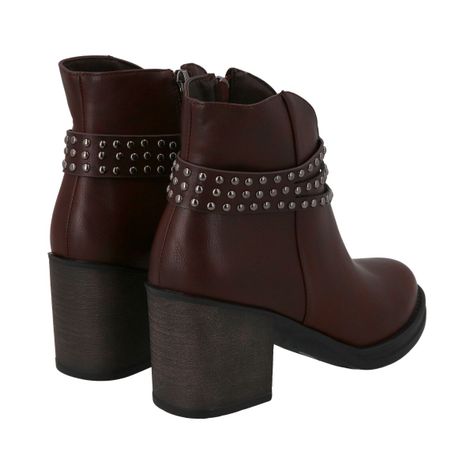 Botin Mujer Café Brush Police-4
