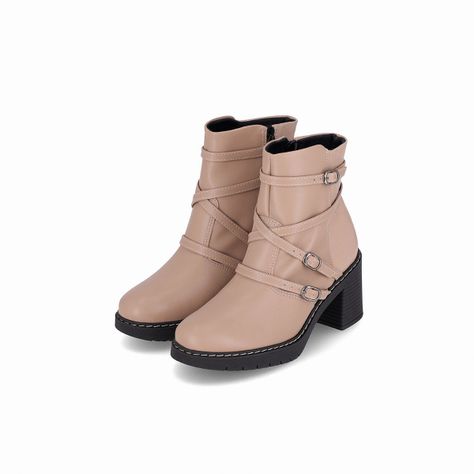 Bota Mujer Beige Denise/Hebillas Piccadilly-1
