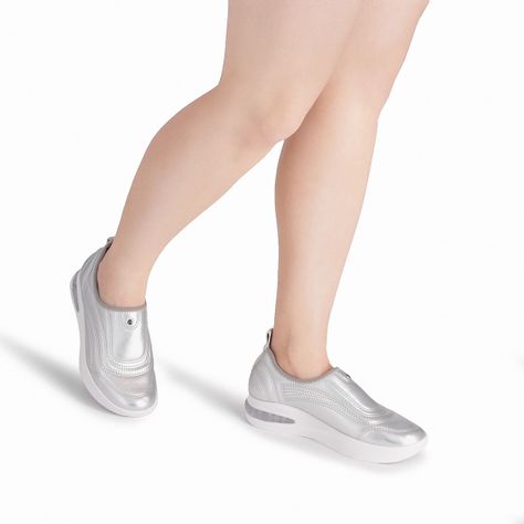 Zapatilla Mujer Plata Soft Step Piccadilly-1