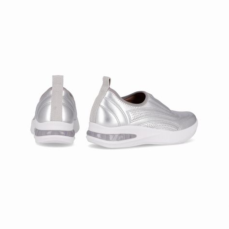 Zapatilla Mujer Plata Soft Step Piccadilly-3