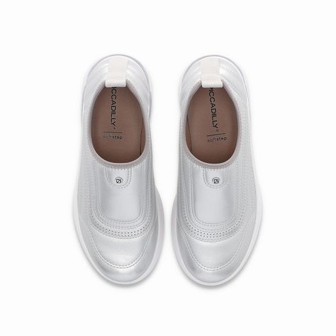 Zapatilla Mujer Plata Soft Step Piccadilly-4