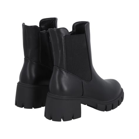 Botin Mujer Negro Street Police-3