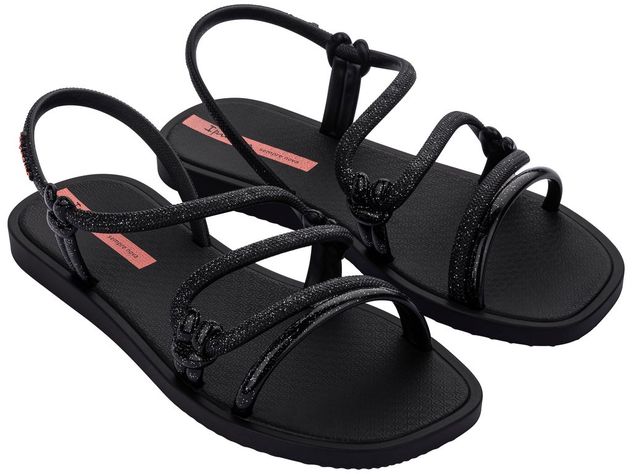 Sandalia Infantil Negro/Glitter Solar Mais Ipanema-1
