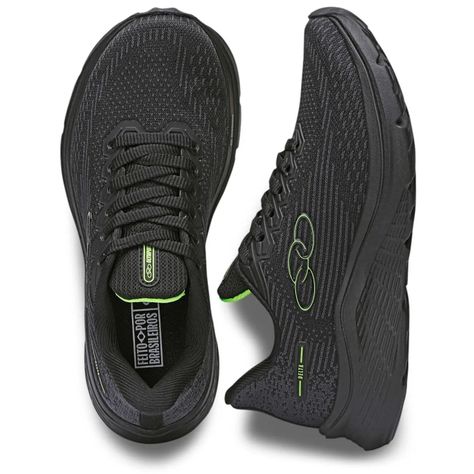 Zapatilla Infantil Delta Negro/Verde Olympikus-1