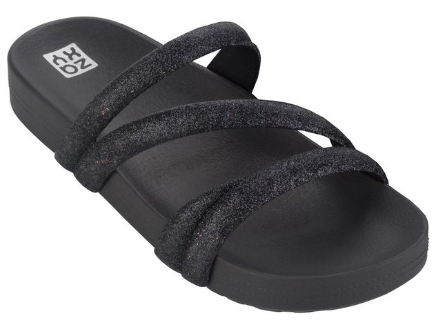 Sandalia Mujer Negro Glitter Zaxy-2