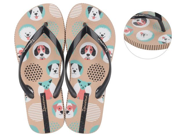 Sandalia Mujer Beige Pets Ipanema-0