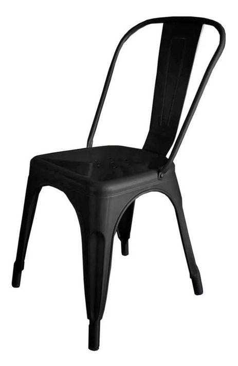 Silla Tolix Negro Matte X4-0