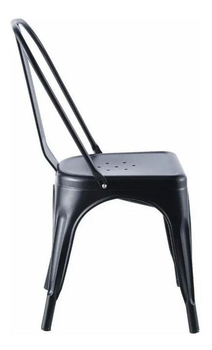 Silla Tolix Negro Matte X4-1