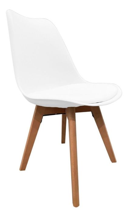Silla Tulip Refuerzo Metal Blanca X4-0