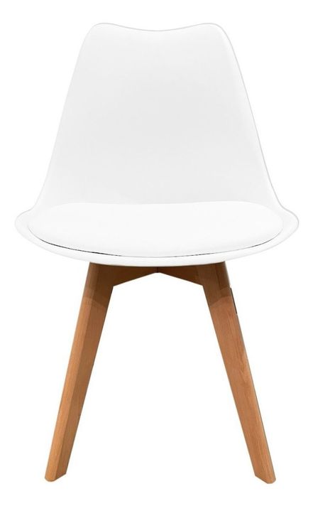 Silla Tulip Refuerzo Metal Blanca X4-3