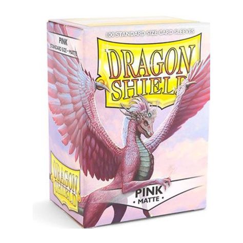 Protectores Dragon Shield 100 Standard Matte Pink-0