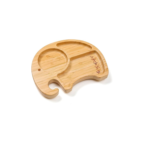 Platos Infantil de bamboo diseño elefante-0