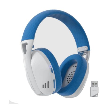 Audifonos Inalambricos Redragon Ire Pro H848 Blanco y Azul-1