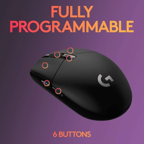 Mouse Gamer Logitech Inalambrico G305 Negro 12k dpi-2