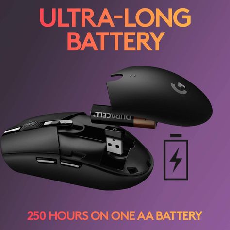 Mouse Gamer Logitech Inalambrico G305 Negro 12k dpi-5