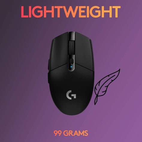 Mouse Gamer Logitech Inalambrico G305 Negro 12k dpi-6