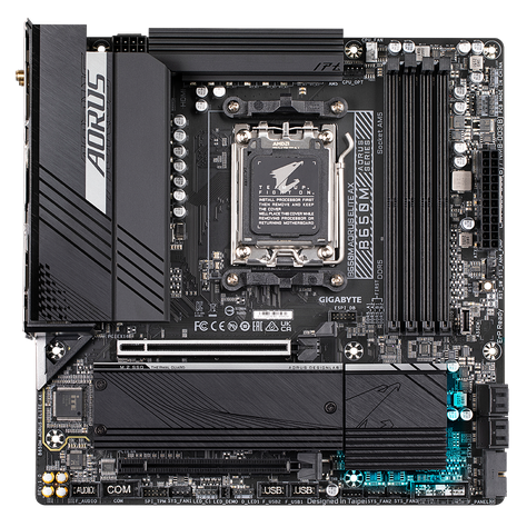 Placa Madre Gigabyte B650M Aorus Elite Ax AMD AM5 DDR5-0