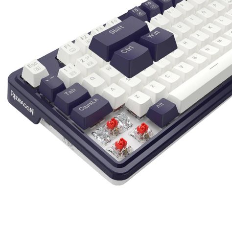 Teclado Redragon Ucal Pro Blanco y Negro-2