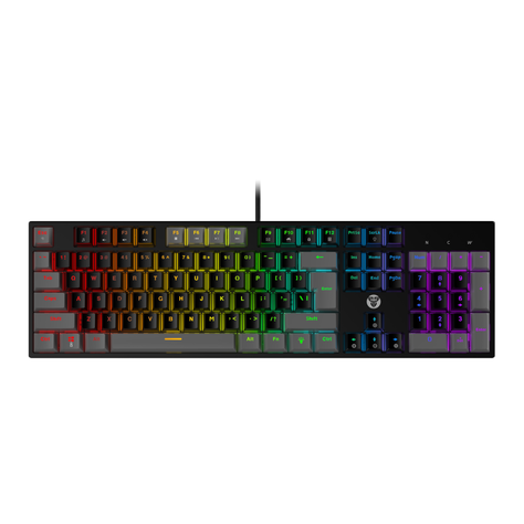 Teclado Gamer Fantech Atom MK886 Black Grey SW Blue-0