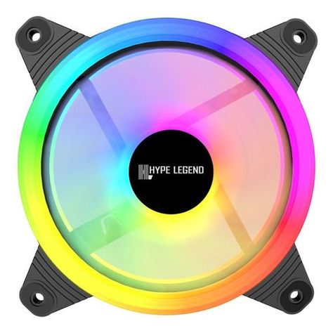 Pack 5x Ventiladores Rgb 120mm + Controlador Pf2 Hype Legend-3