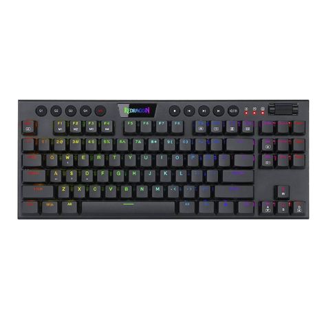 Teclado Mecánico Redragon Horus TKL K622SP Negro Sw Red Rgb-0
